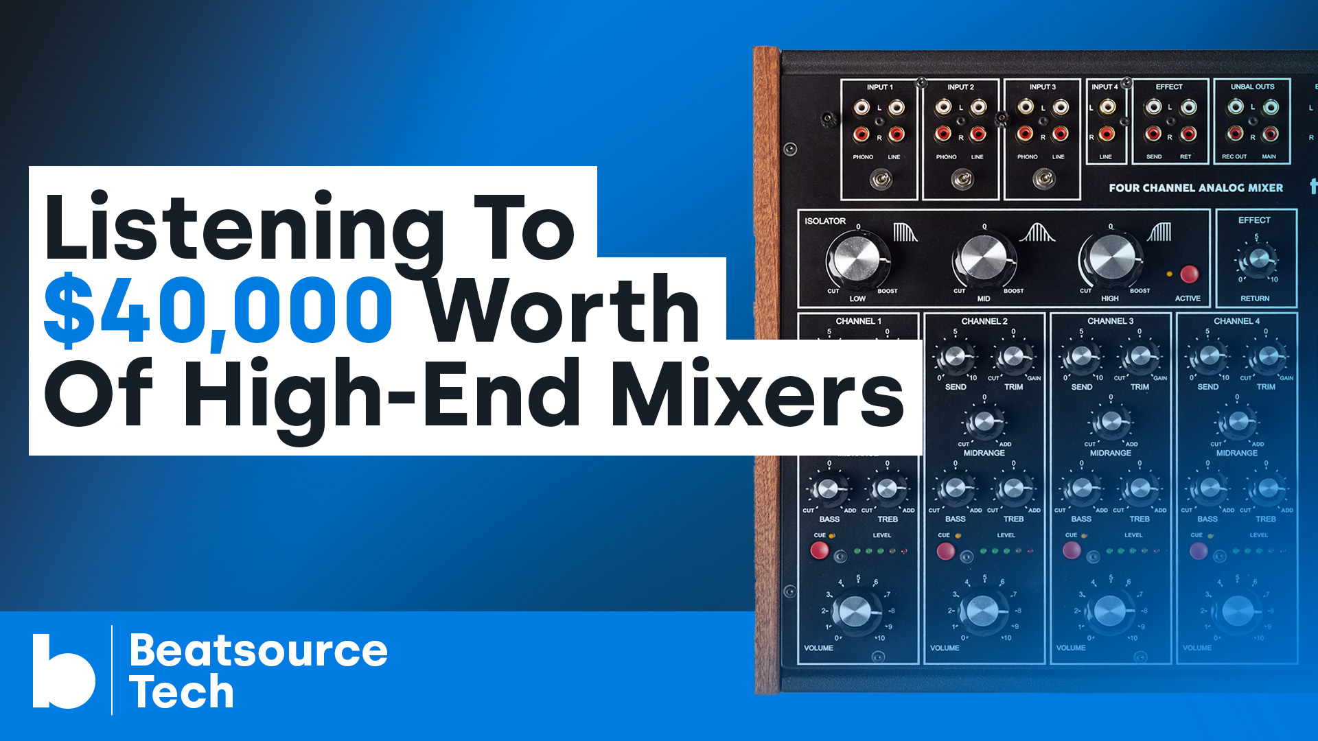 Listening To $40,000 Worth Of High-End Mixers: Beatsource Tech