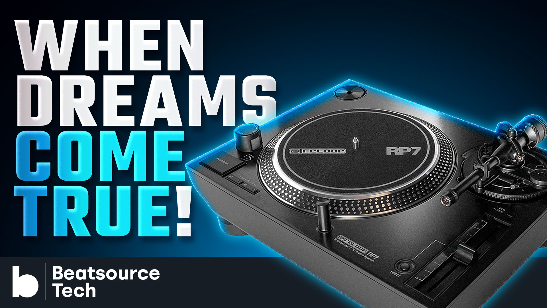 When Dreams Come True! | Reloop's 7-inch RP7 Turntable Reviewed: Beatsource Tech